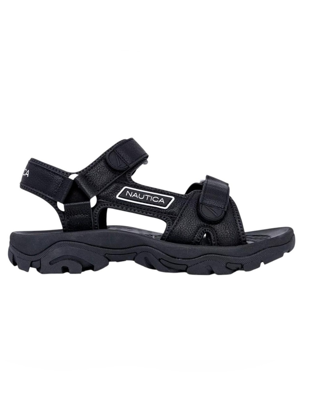 Nautica Men's Black and White Sandals